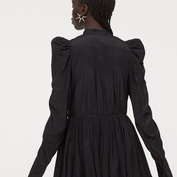 NWT H&M Studio Collection Cocktail Holidays Long sleeves Dress Puff Sleeves‎ XXS - Picture 5 of 9